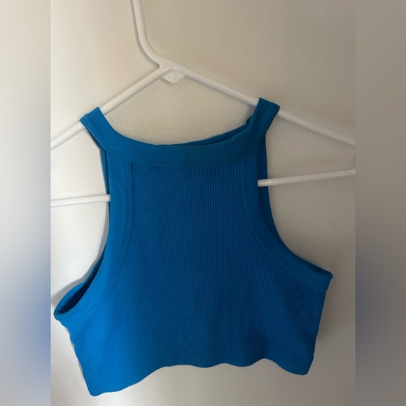 high neck blue tank - Picture 2 of 3